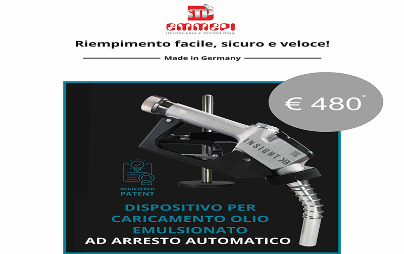 Dispositivo per caricamento olio emulsionato